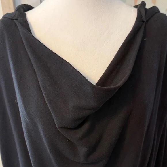 Athleta Black Hoodie Wrap Sweatshirt Size XL - Picture 2 of 7